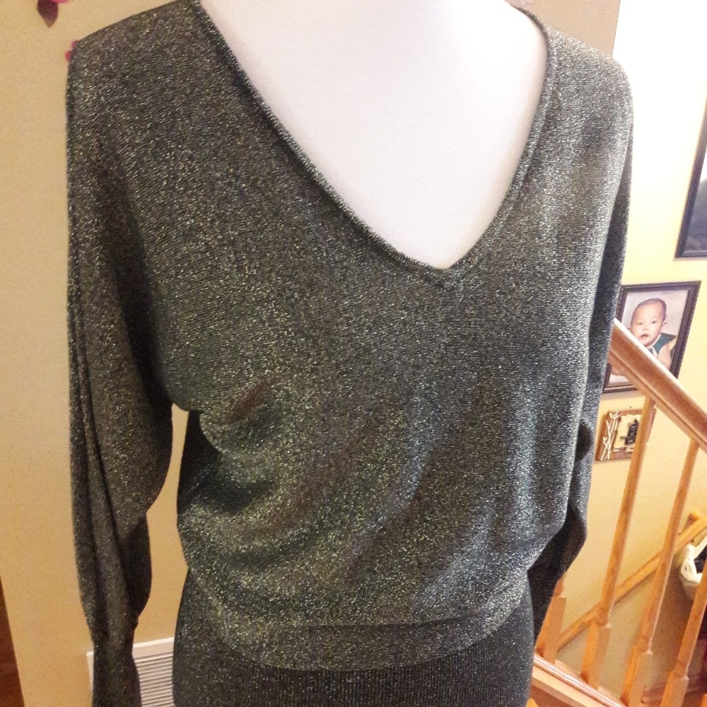 Deep V neck sweater